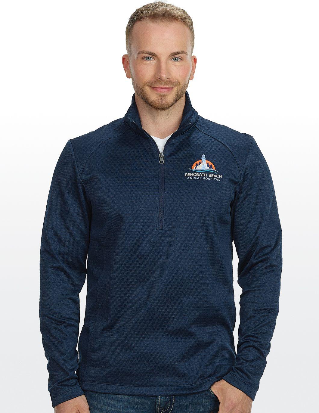 midweight-mens-1/4-zip-jacket-dress-blue-navy-heather