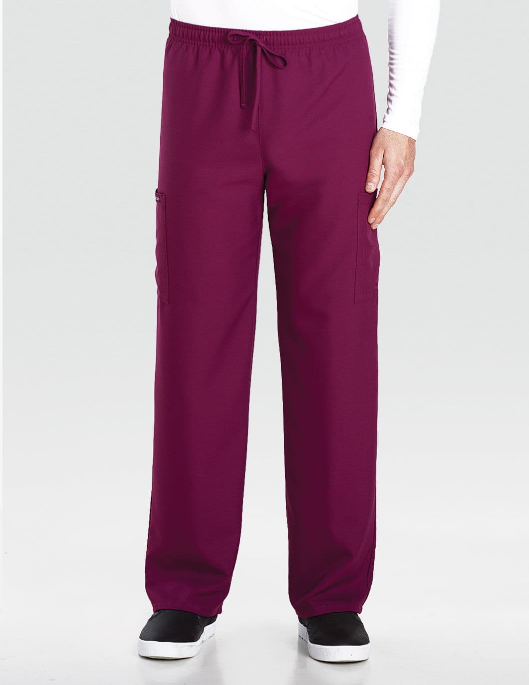 Cherokee-Originals-Ultra-UNISEX-Cargo-Scrub-Pant-Wine