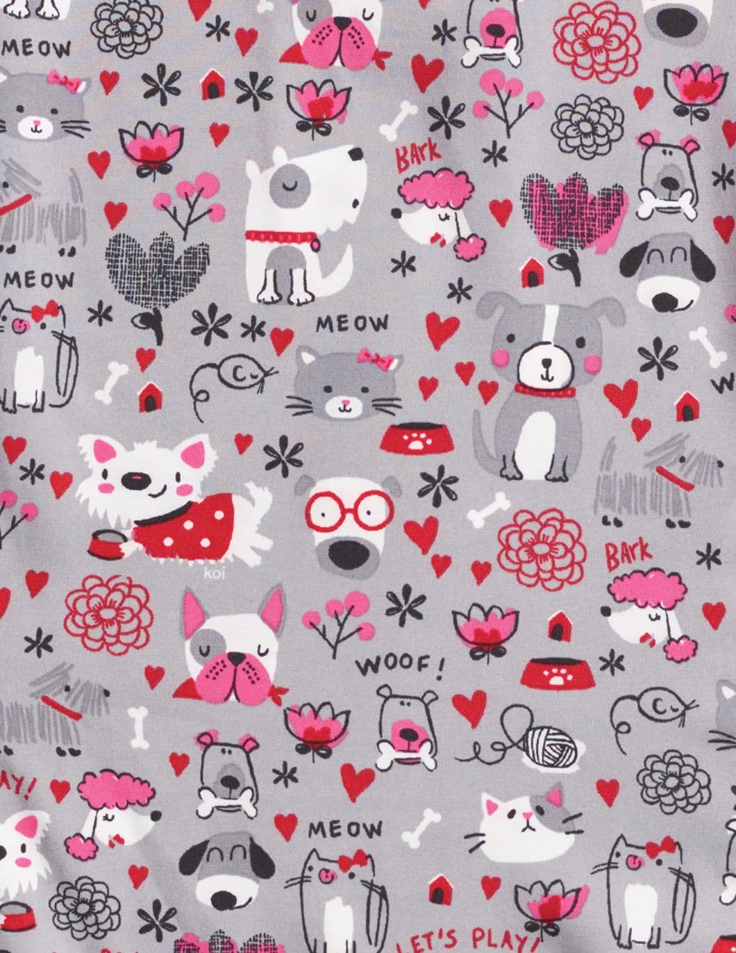 Koi-Print-Scrub-Top-Meowed-Mix-Swatch