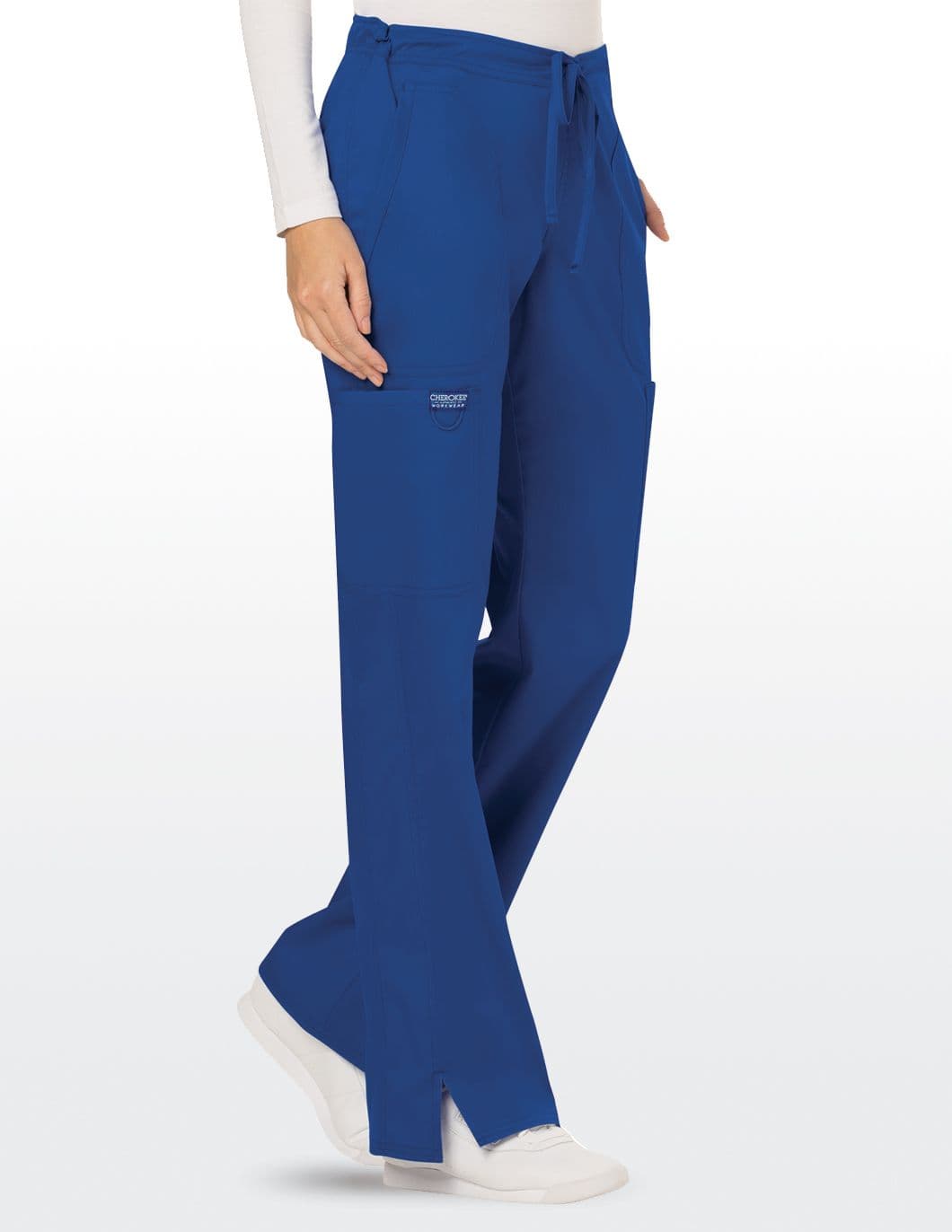 cherokee-revolution-womens-drawstring-cargo-scrub-pant-royal