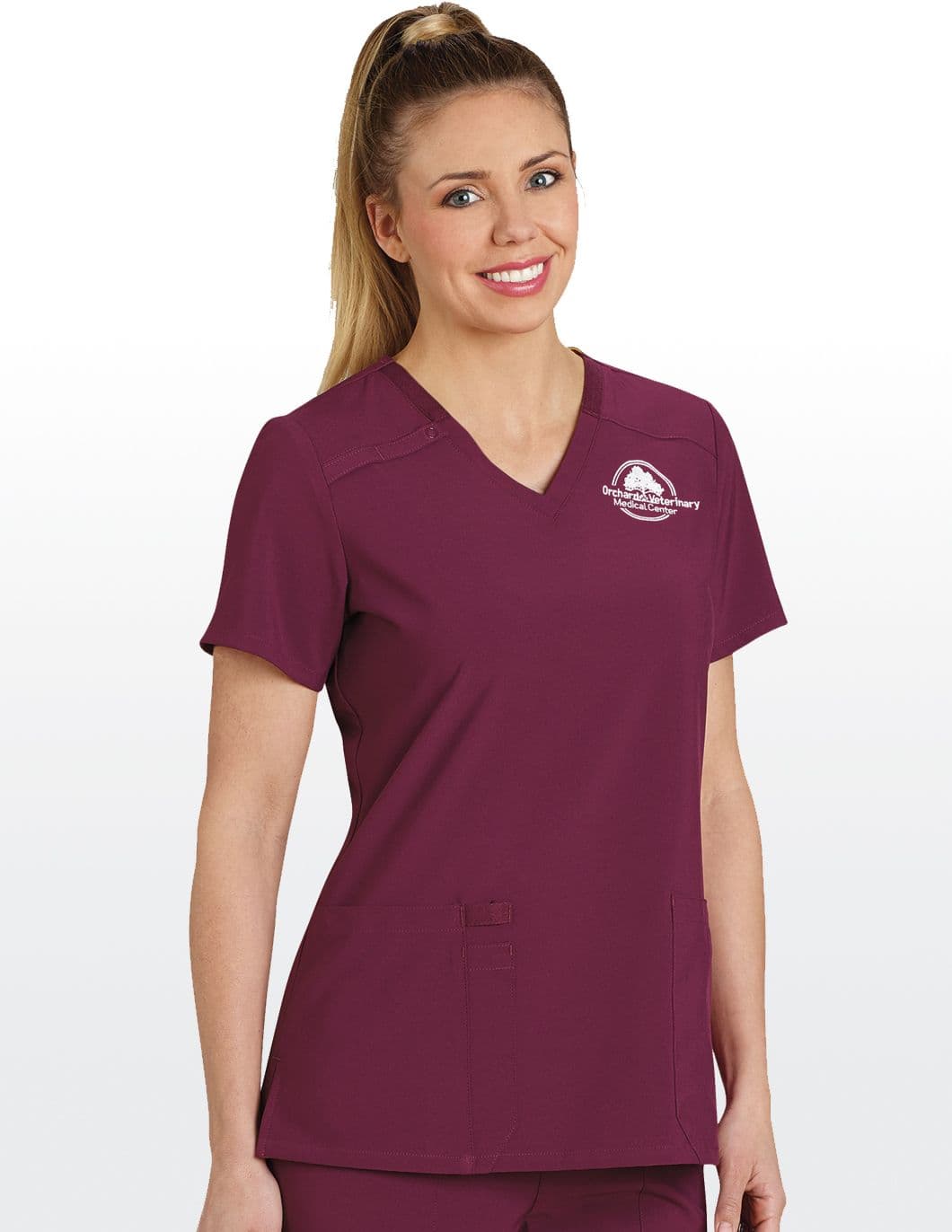 dickies-eds-womens-essentials-two-pocket-scrub-top-wine