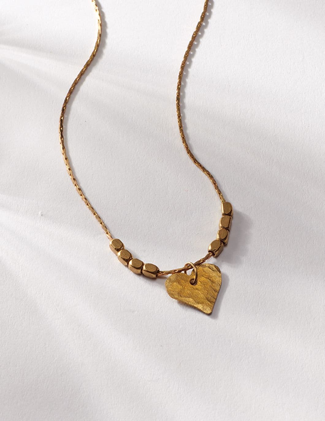 brass-mini-hammered-heart-necklace